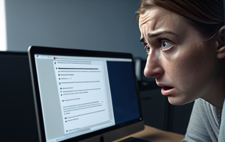 **Data Breach Notification:** A somber image of a concerned customer receiving an email about a data breach. Focus on the worried expression and the notification on the screen.